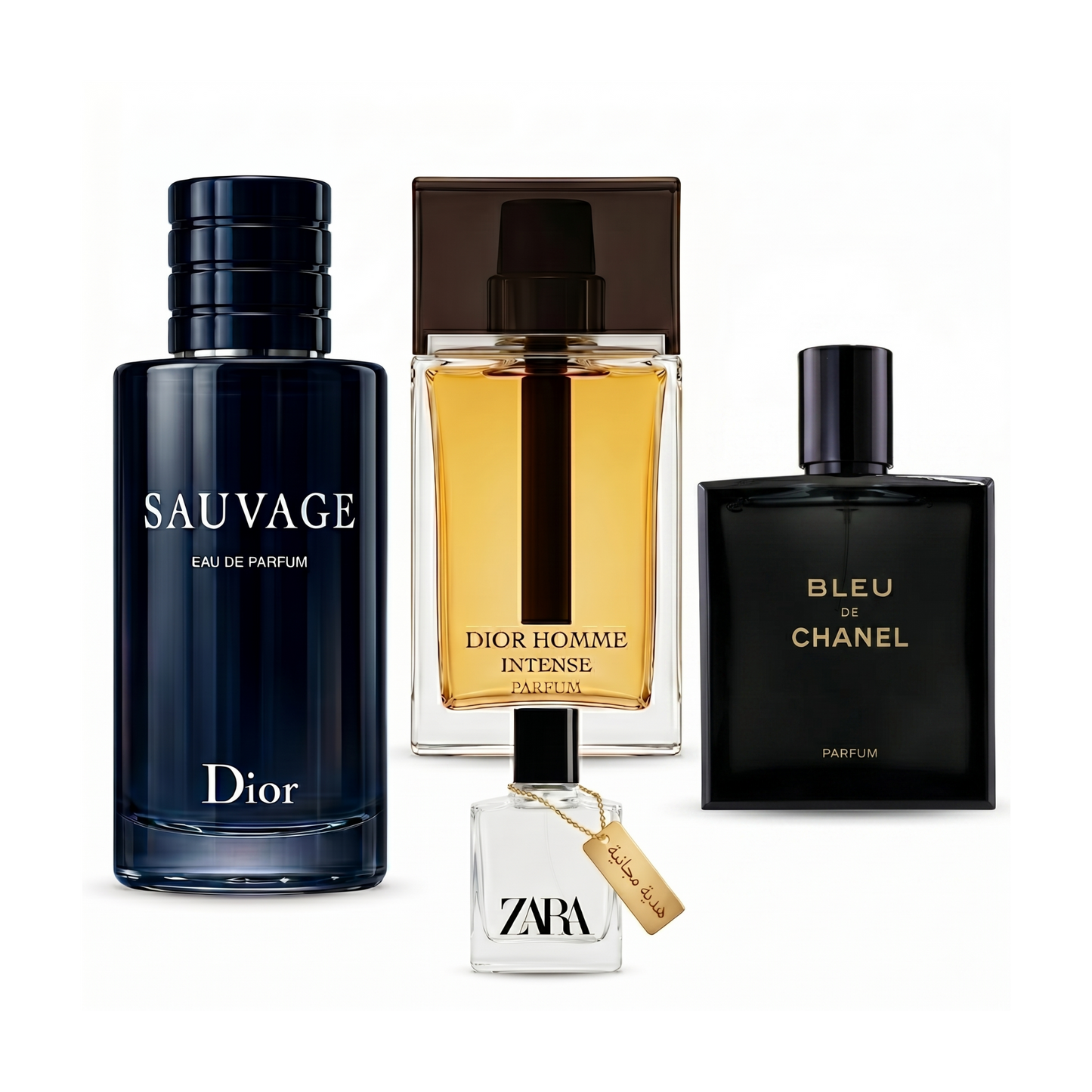Sauvage + Dior Homme Intense + Bleu de Chanel