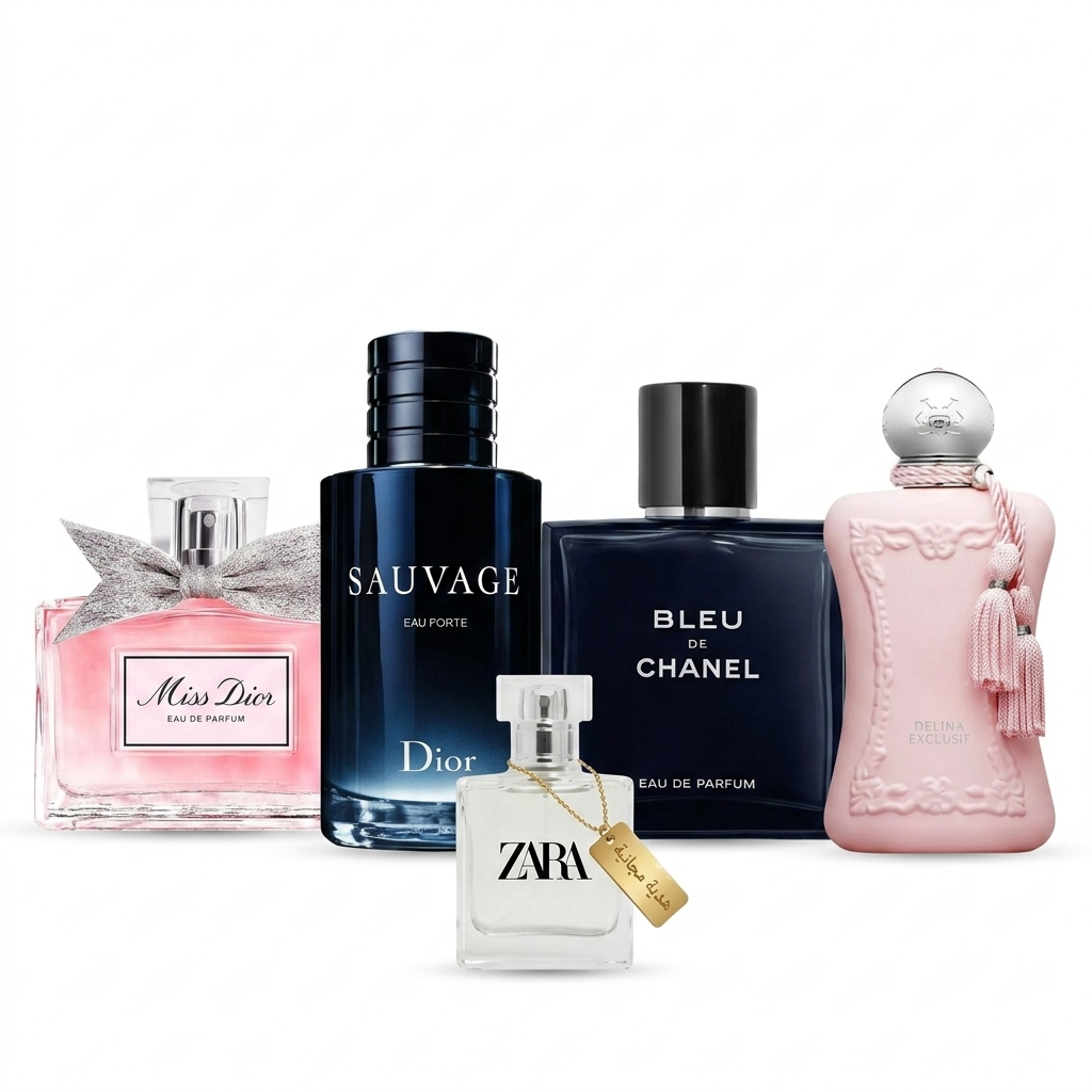 Sauvage + Miss Dior + Delina + Bleu de Chanel