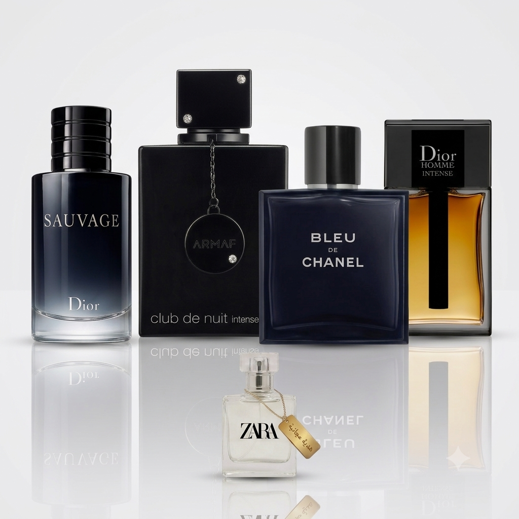 Sauvage + Club de Nuit + Bleu de Chanel + Dior Homme Intense