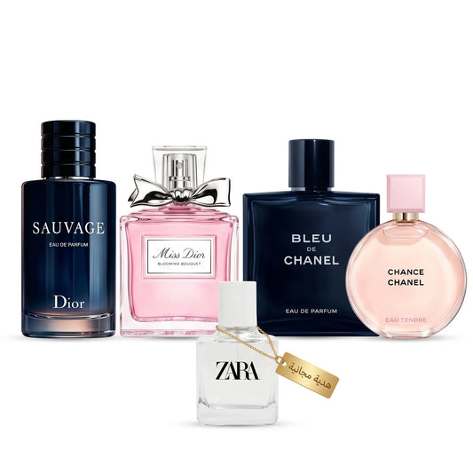 Sauvage + Miss Dior + Bleu de Chanel + Chance
