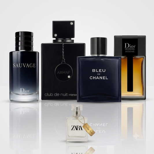 Sauvage + Club de Nuit + Bleu de Chanel + Dior Homme Intense